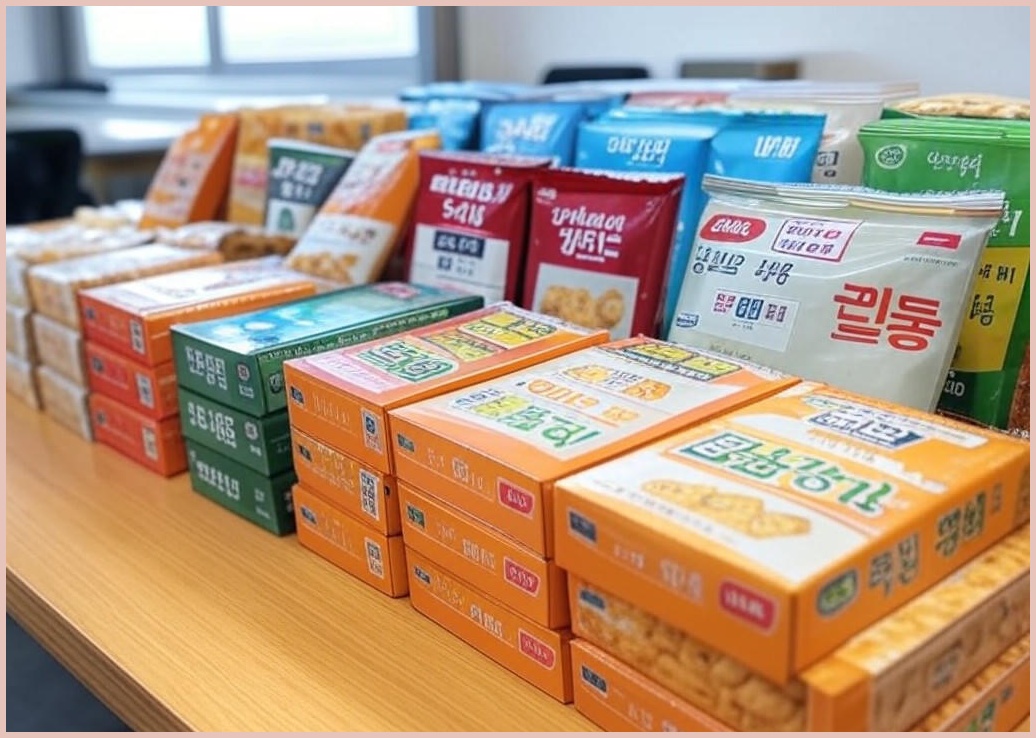 [안녕골목마켓] 사무실 탕비실 과자 세트 ( 몽쉘 생크림 몽쉘통통 카카오 카스타드 촉촉한 초코칩 후레쉬베리 ) 곽 과자 1호 , 1세트, 1개